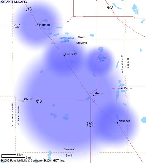 Hancock coverage map